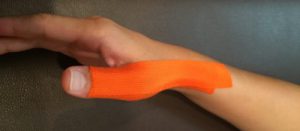 ボウリング親指痛みテーピング