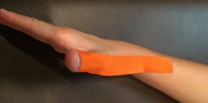 ボウリング親指痛みテーピング
