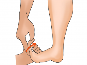 ジョガーズフットdorsiflexion test【金沢市のアルコット接骨院の疾患解説(足の裏の痛み)】