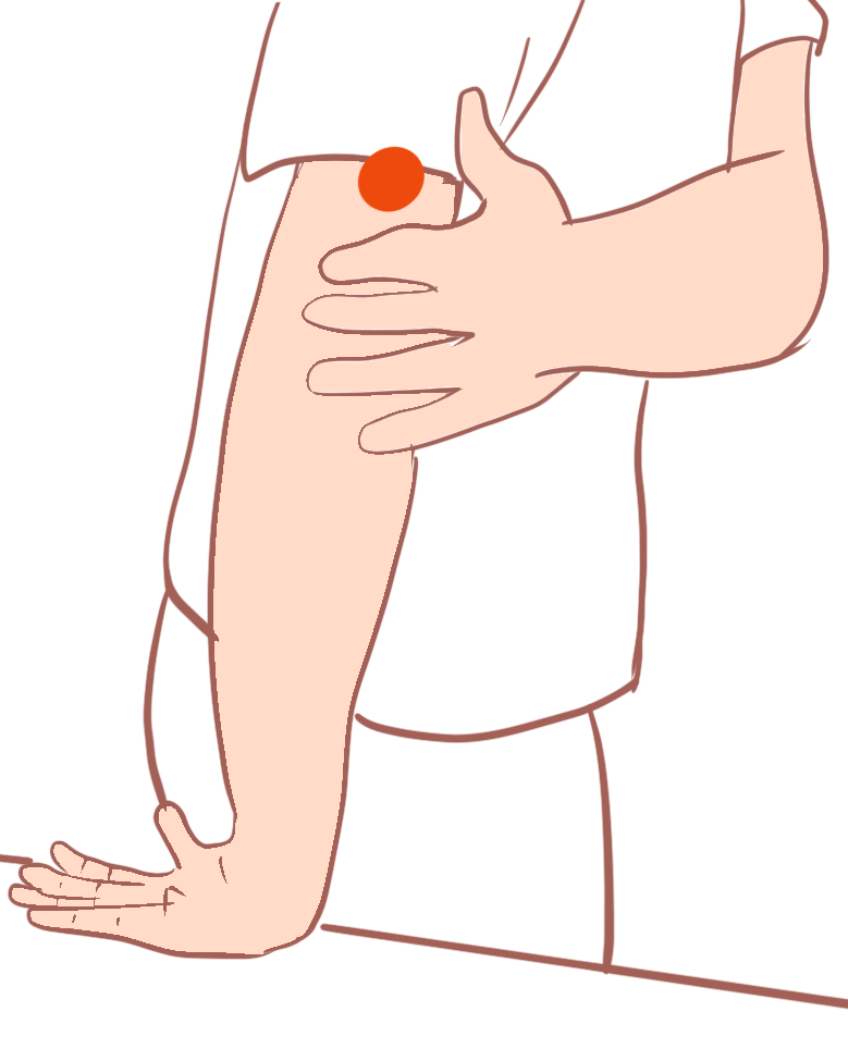 外側上顆炎テニス肘のストレッチ
