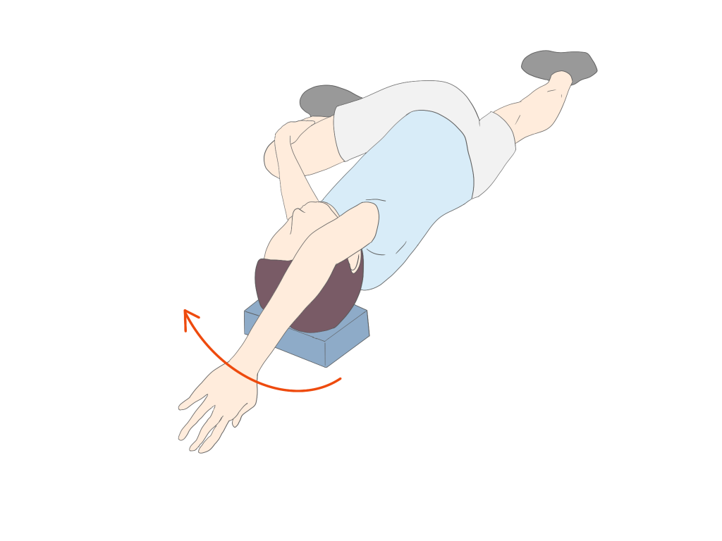 Active stretch trunk rotation arm sweep