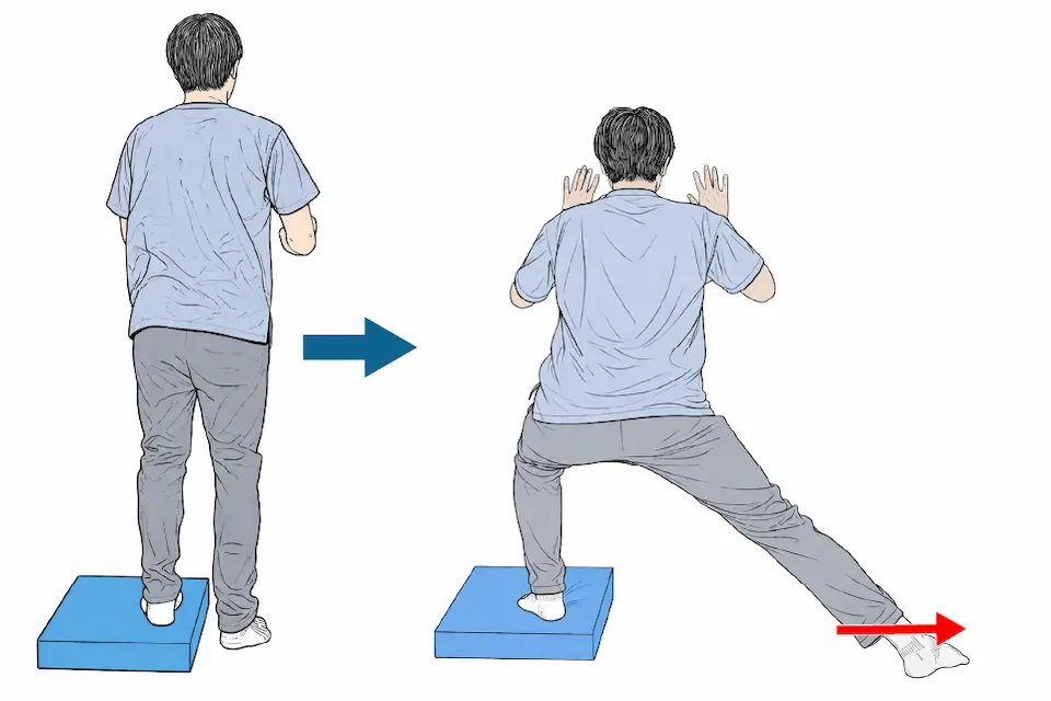 サークル２B　姿勢制御エクササイズ② 側方ランジレベル２