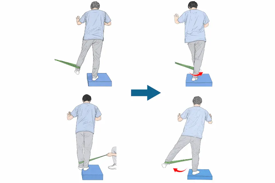 サークル３A　下肢筋出力エクササイズ① 股関節内転・外転レベル２