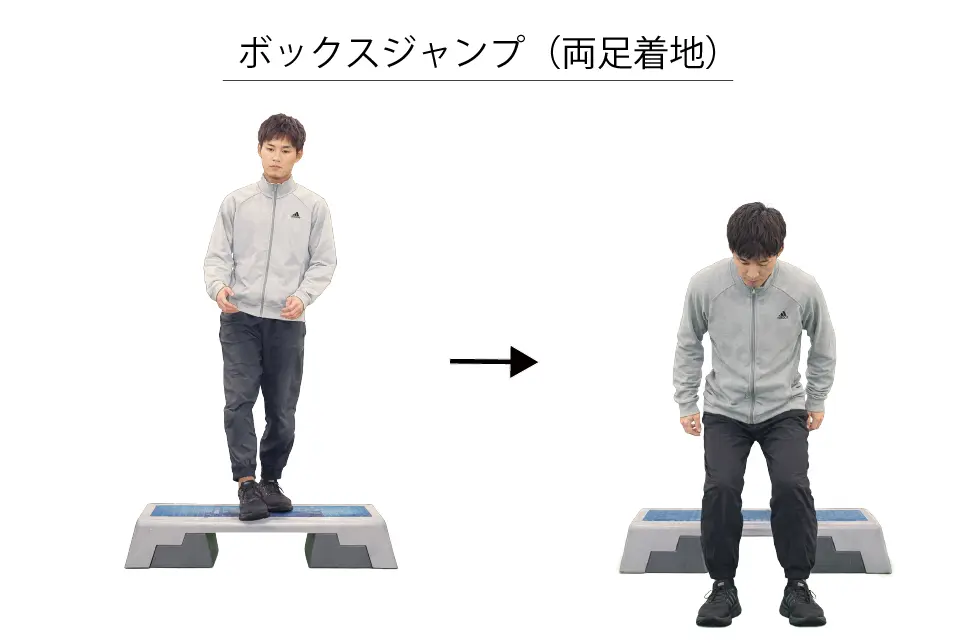 ボックスジャンプ（両足着地） 