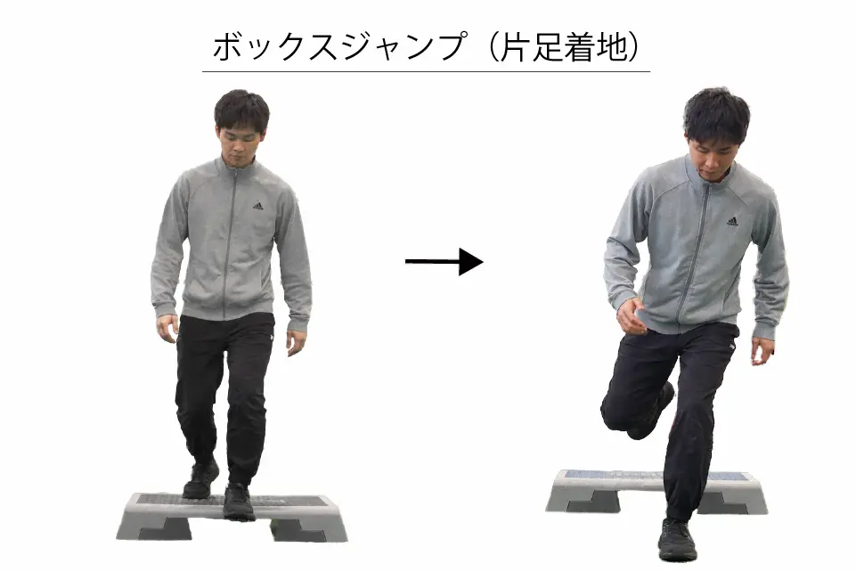 ボックスジャンプ（片足着地）