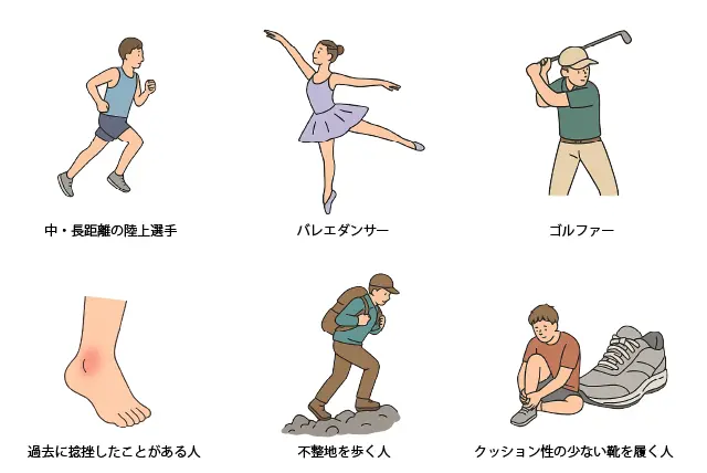 立方骨症候群になりやすい人