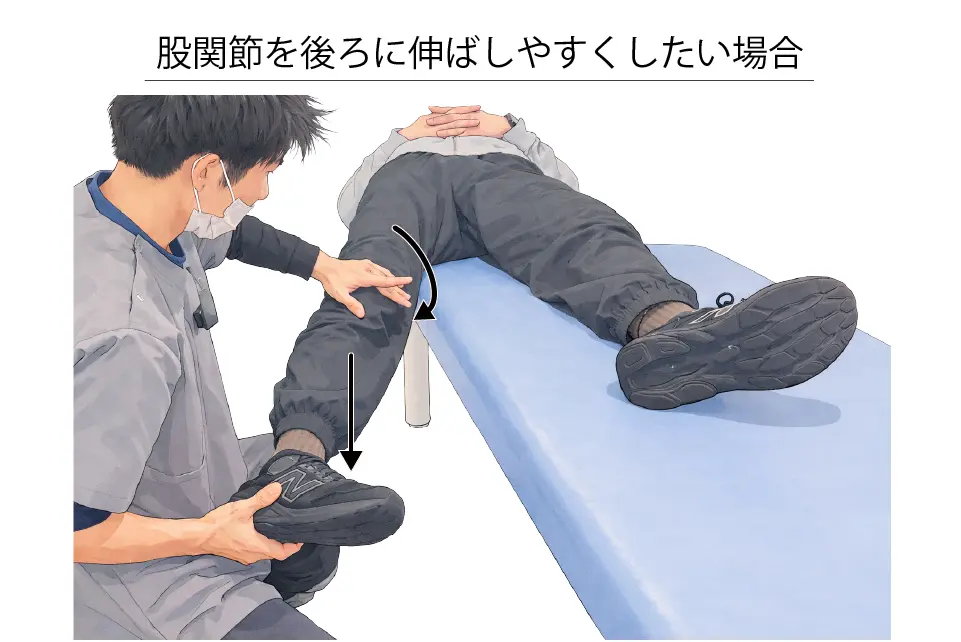 股関節伸展ストレッチ