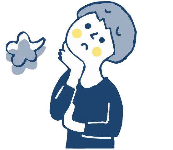 首が痛い女性２