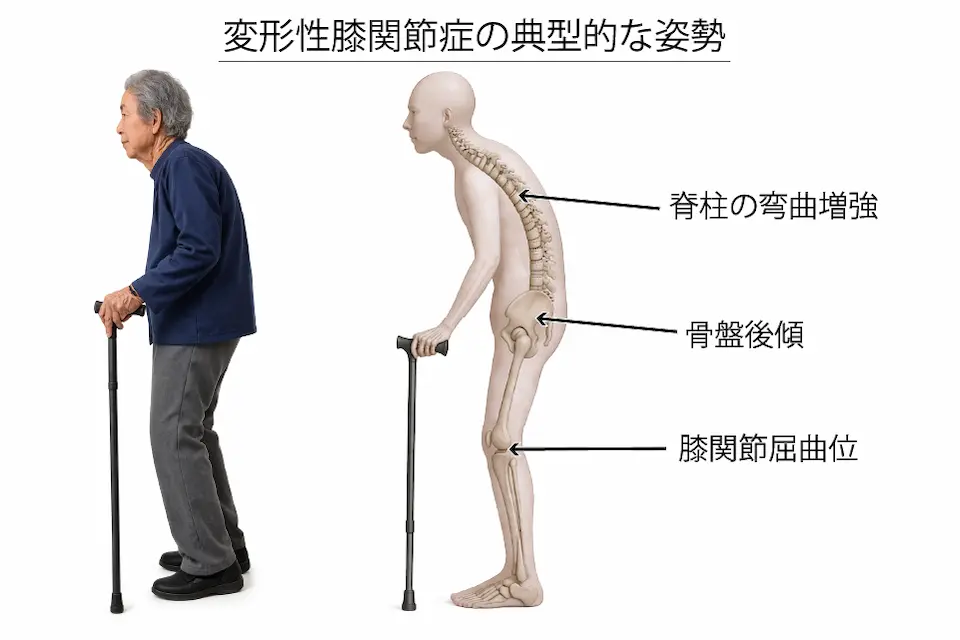 変形性膝関節症（典型的な姿勢） 