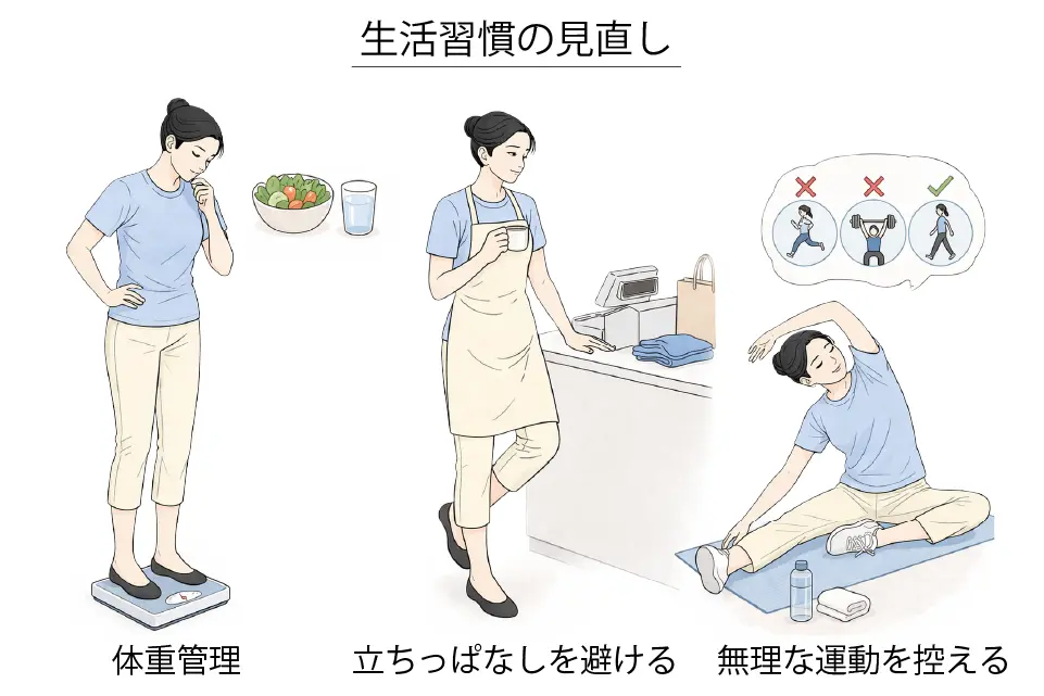 変形性膝関節症（生活習慣の見直し）