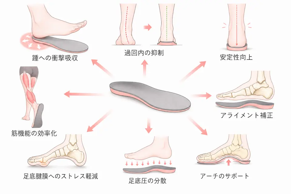 足底腱膜炎に対するインソールの目的