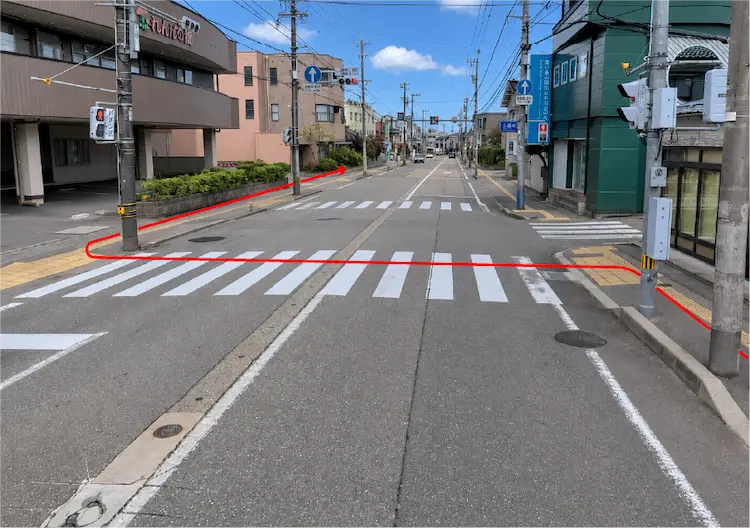巻き爪矯正専門外来アルコットプラスへのアクセス（バス・金沢駅から）②