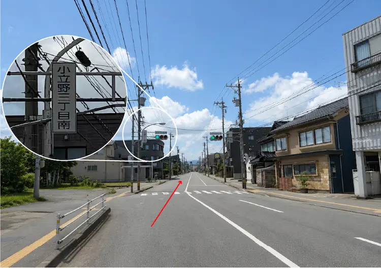 巻き爪矯正専門外来アルコットプラスへのアクセス（兼六園・金大病院方面から）① 
