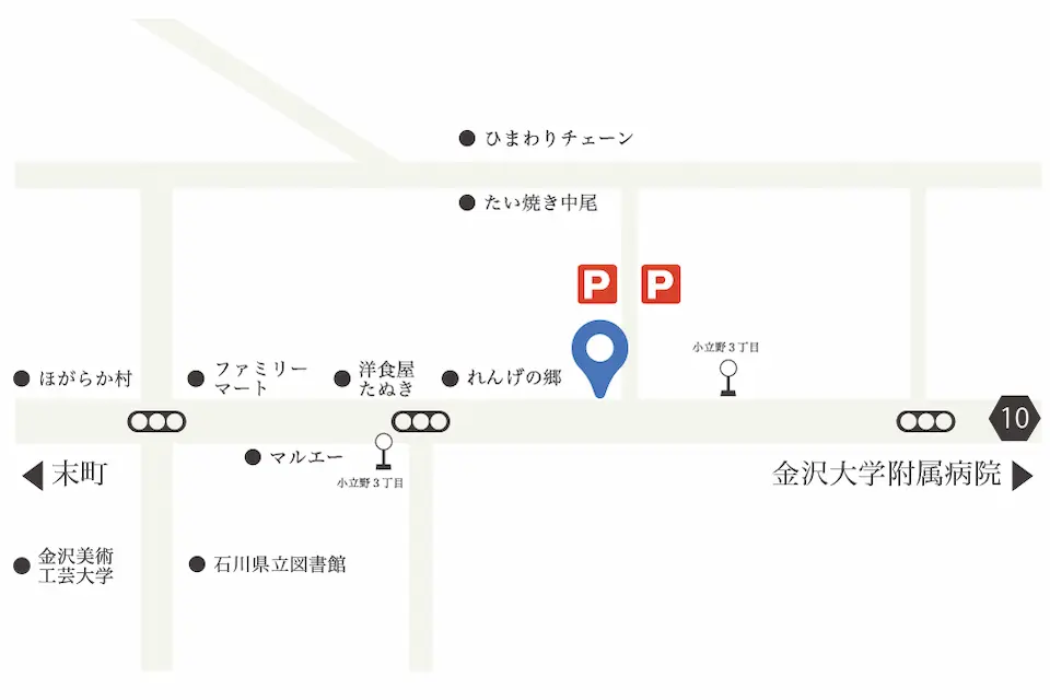 巻き爪矯正専門外来アルコットプラスアクセス地図