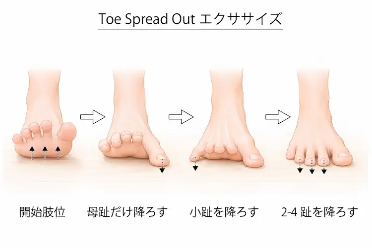 Toe Spread Outエクササイズ