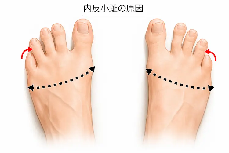 内反小趾の原因