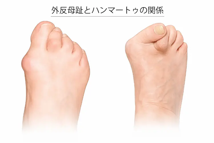 外反母趾とハンマートゥの関係
