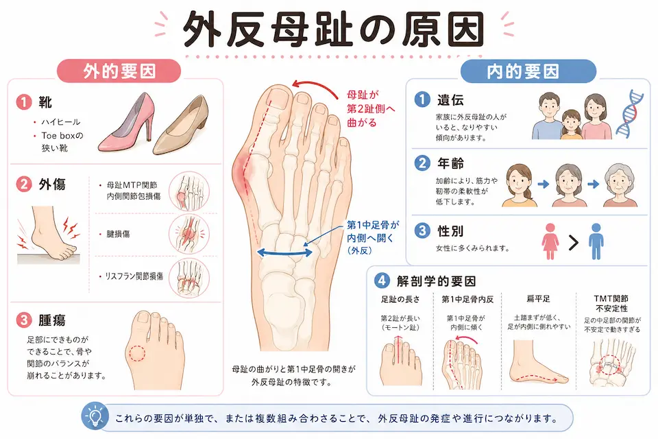 外反母趾の原因