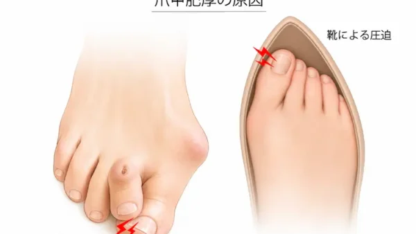 外反母趾で巻き爪になる理由