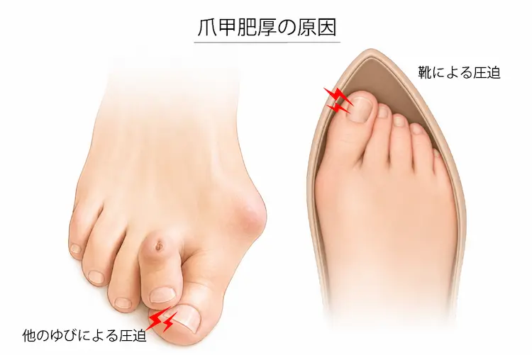 爪甲肥厚の原因
