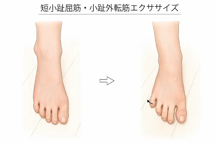 短小趾屈筋・小趾外転筋エクササイズ