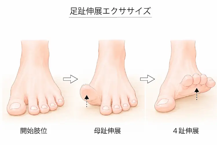 足趾伸展エクササイズ