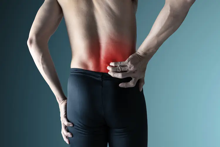 筋・筋膜性腰痛の痛みの部位