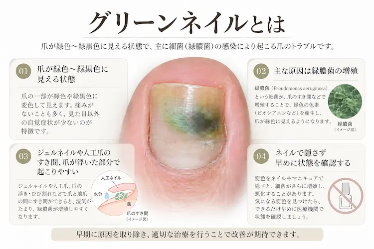 グリーンネイルの原因と対策 (1)